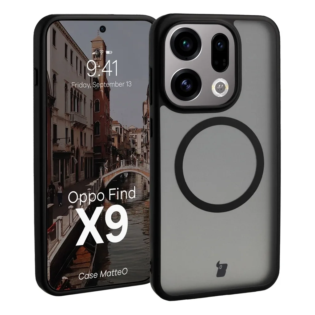 Kryt Bizon Case MatteO Magnetic Oppo Find X9 smoky black