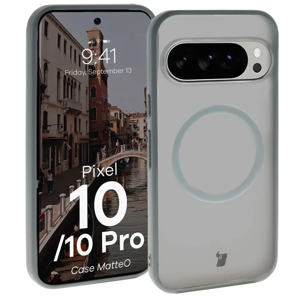 Kryt Bizon Case MatteO Magnetic Pixel 10 / 10 Pro smoky gray