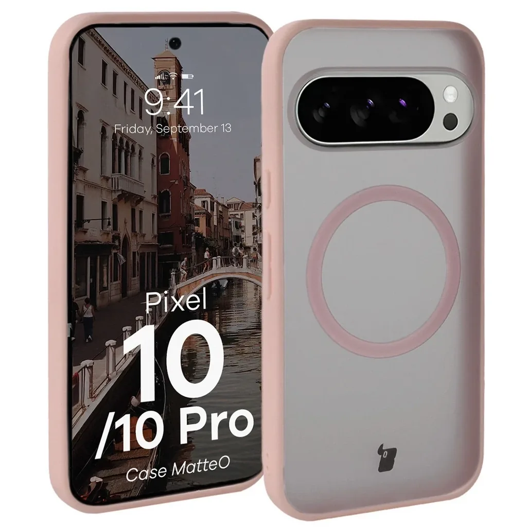 Kryt Bizon Case MatteO Magnetic Pixel 10 / 10 Pro smoky pink