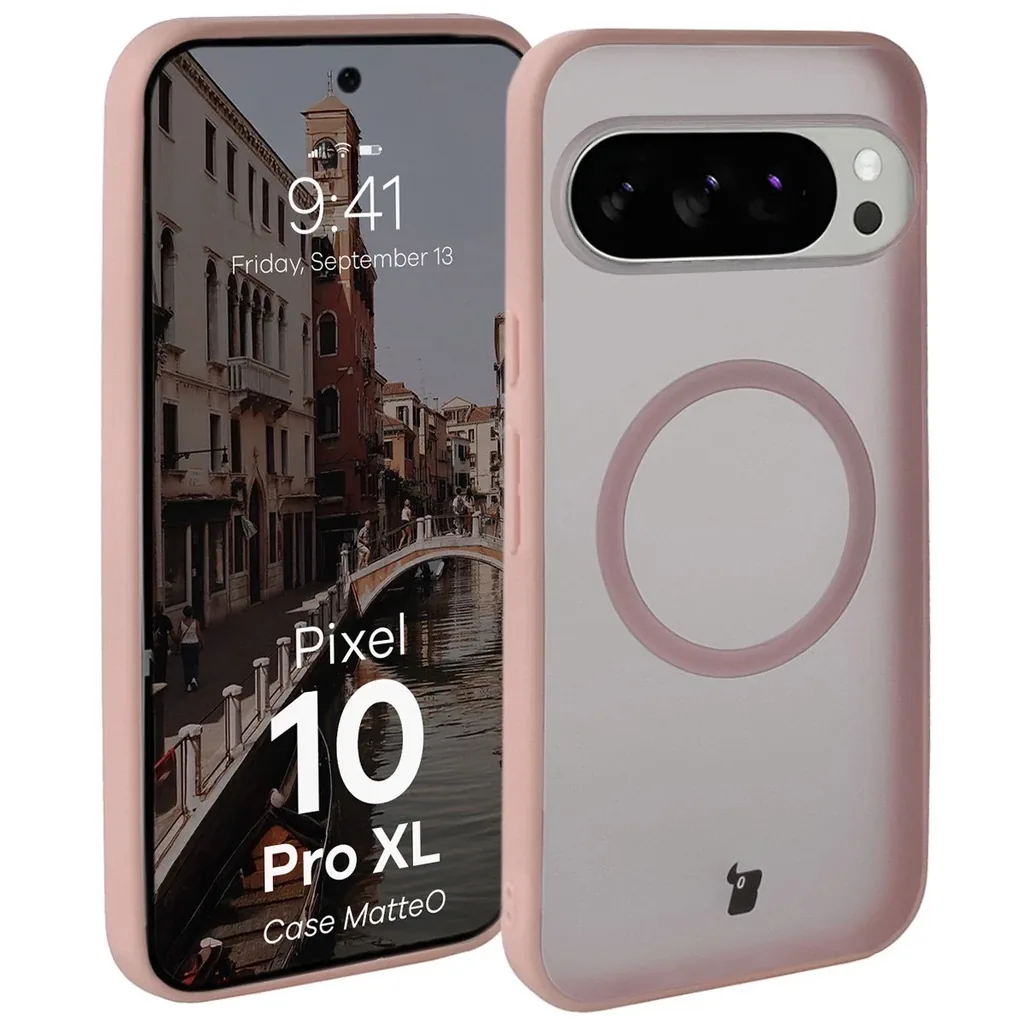 Kryt Bizon Case MatteO Magnetic Pixel 10 Pro XL smoky pink