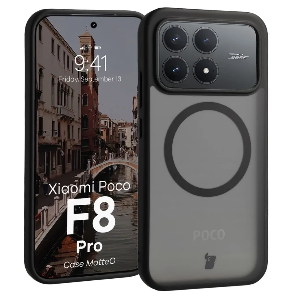 Kryt Bizon Case MatteO Magnetic Xiaomi POCO F8 Pro smoky black