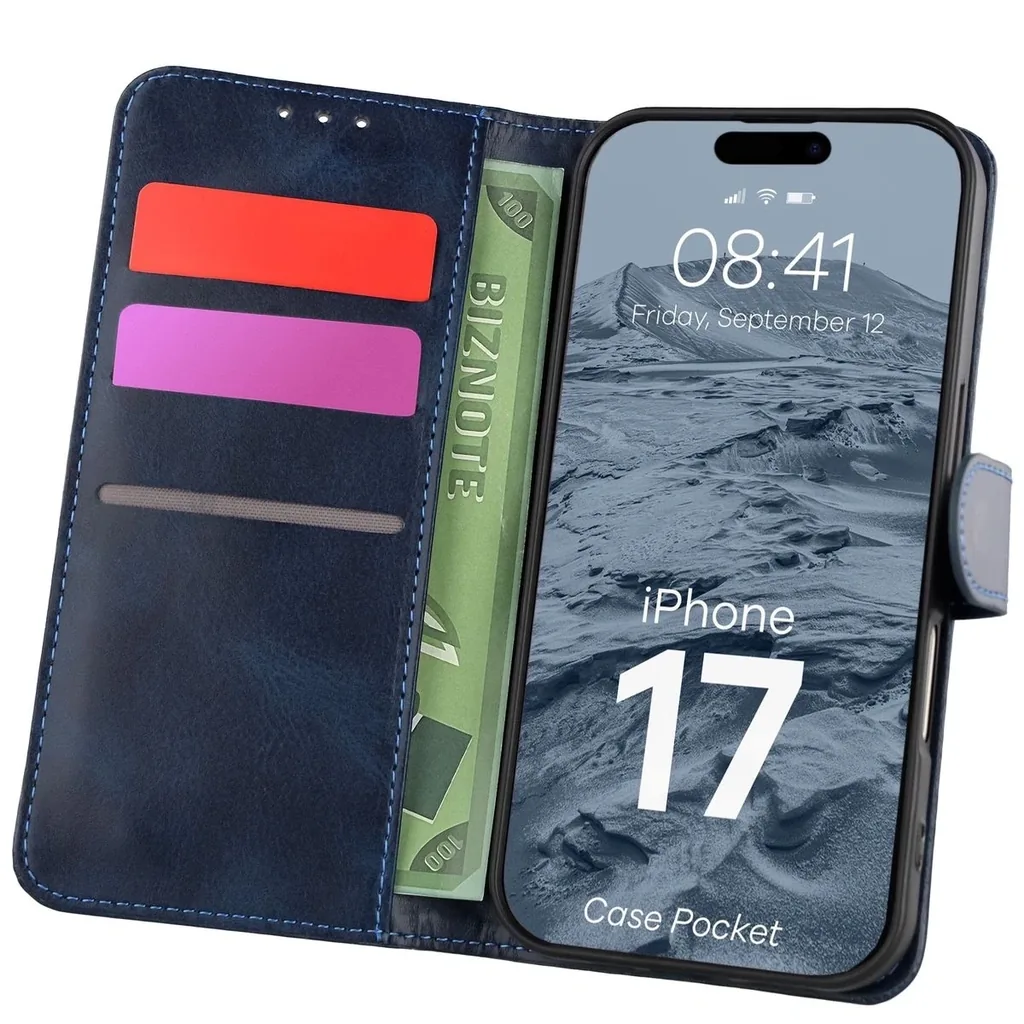 Kryt Bizon Case Pocket Apple iPhone 17 navy blue