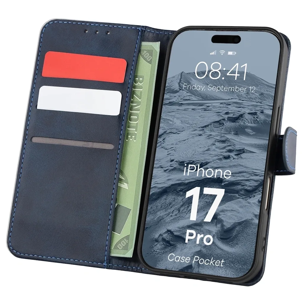 Kryt Bizon Case Pocket Apple iPhone 17 Pro navy blue