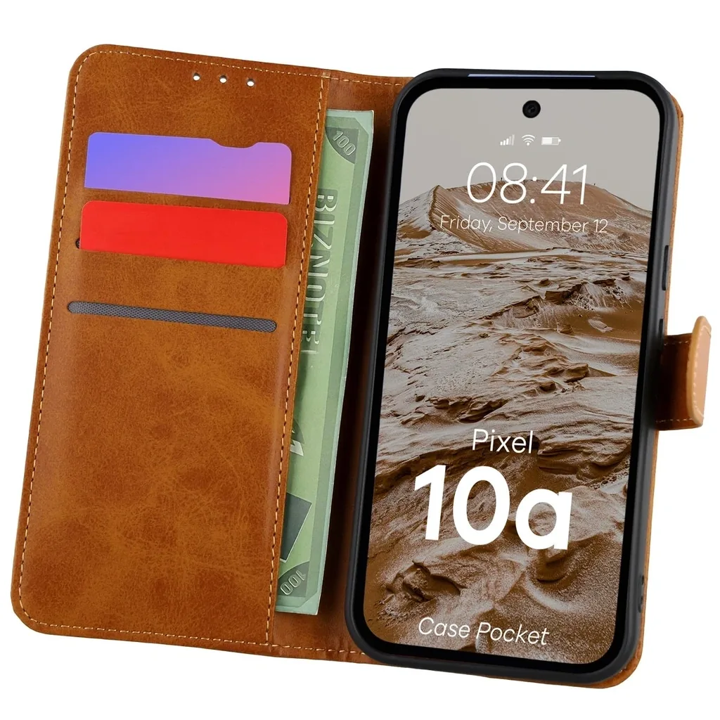 Kryt Bizon Case Pocket Google Pixel 10a brown