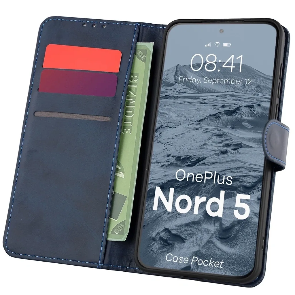 Kryt Bizon Case Pocket OnePlus Nord 5 navy blue