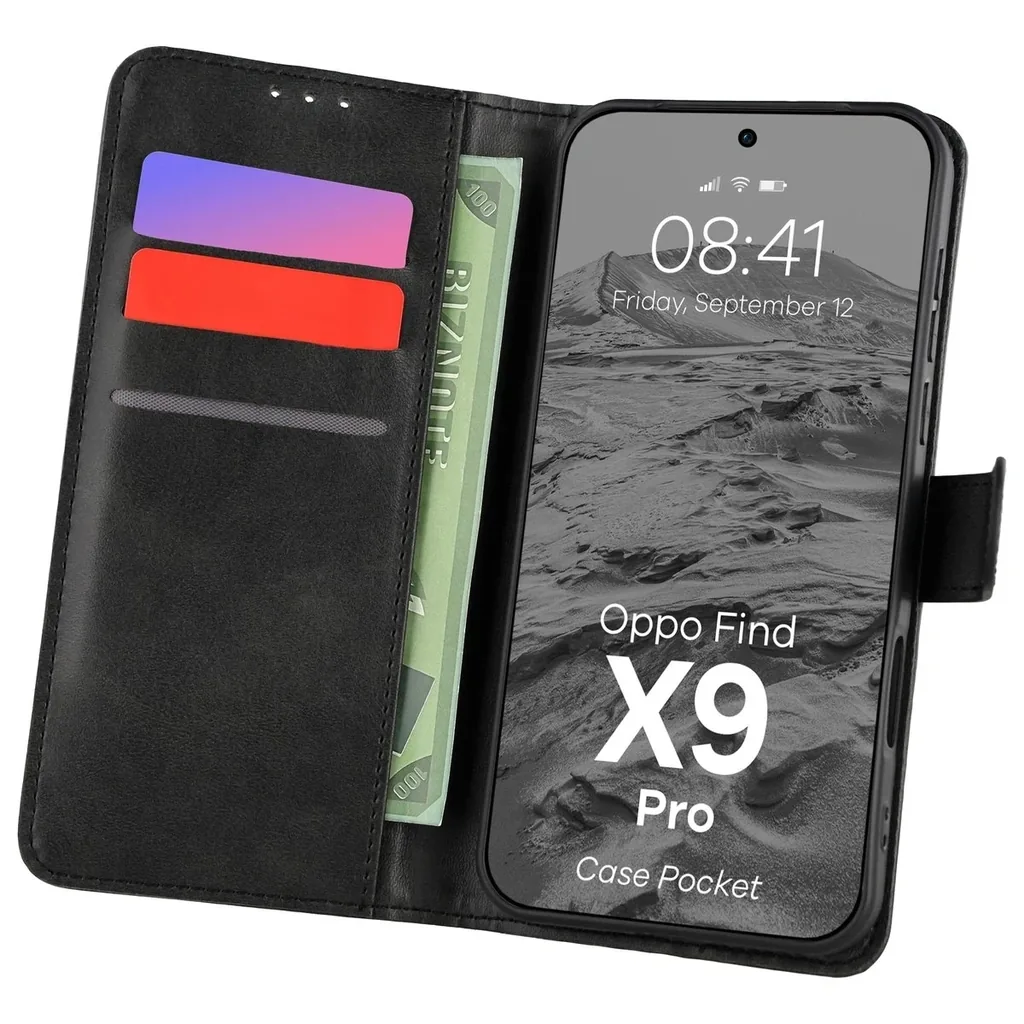 Kryt Bizon Case Pocket Oppo Find X9 Pro black