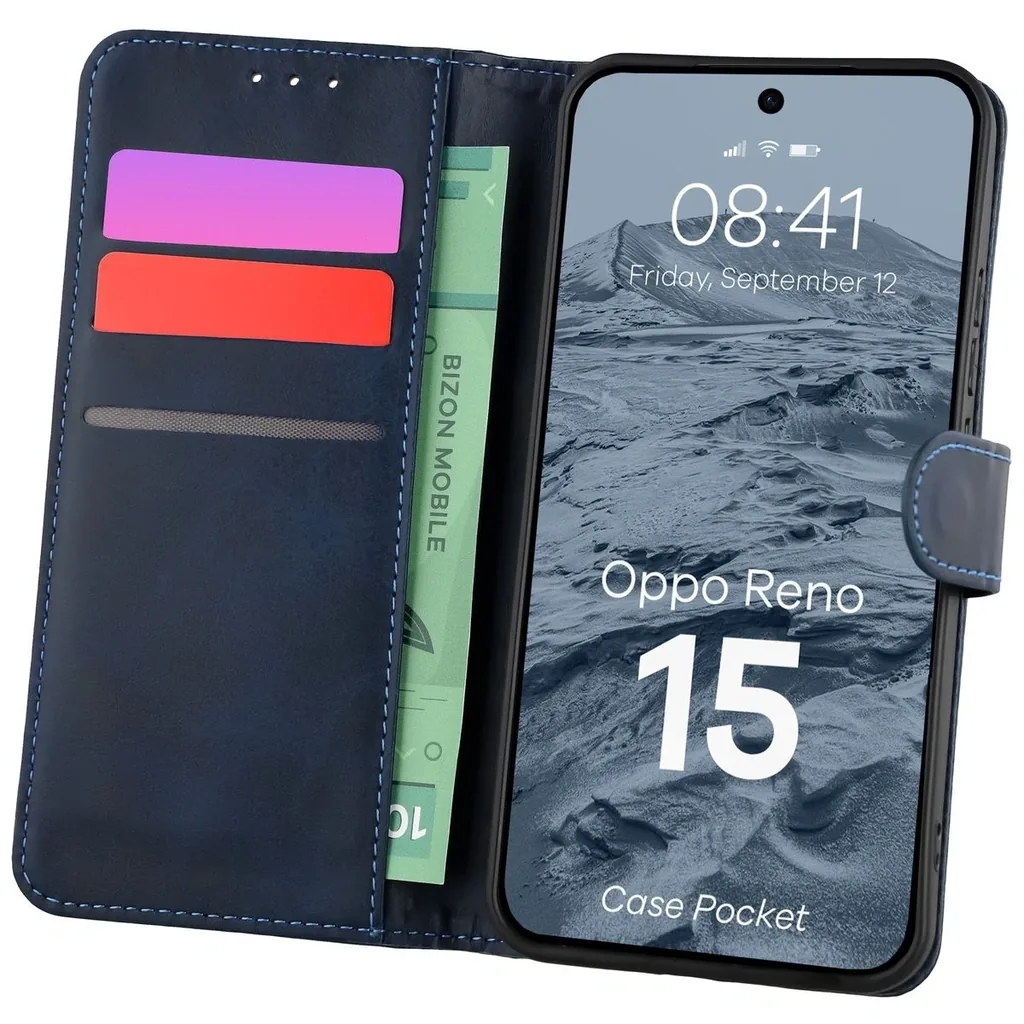 Kryt Bizon Case Pocket Oppo Reno 15 navy blue