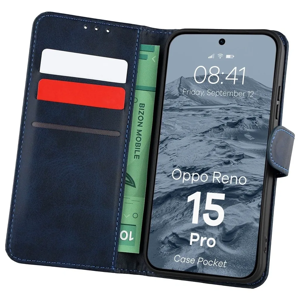 Kryt Bizon Case Pocket Oppo Reno 15 Pro navy blue
