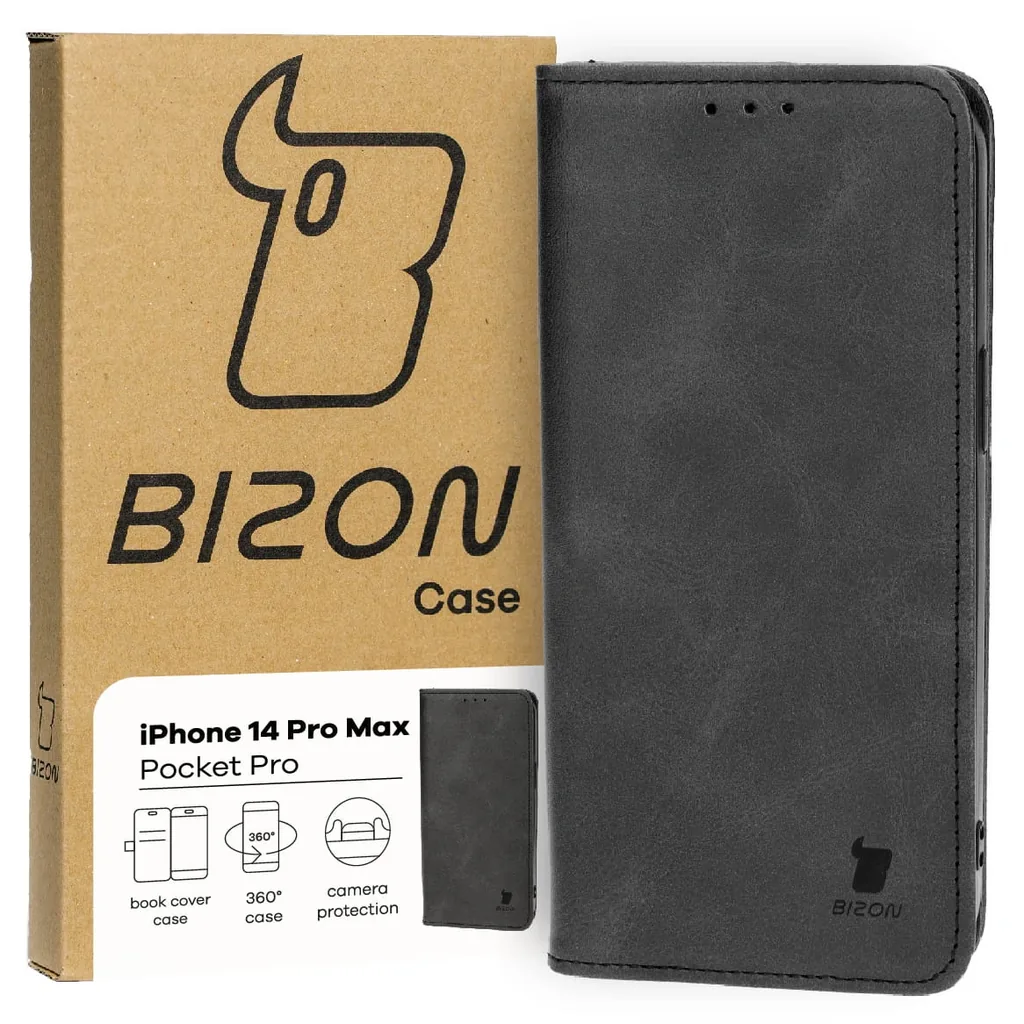 Knížkové pouzdro Bizon Case Pocket Pro Apple iPhone 14 Pro Max black