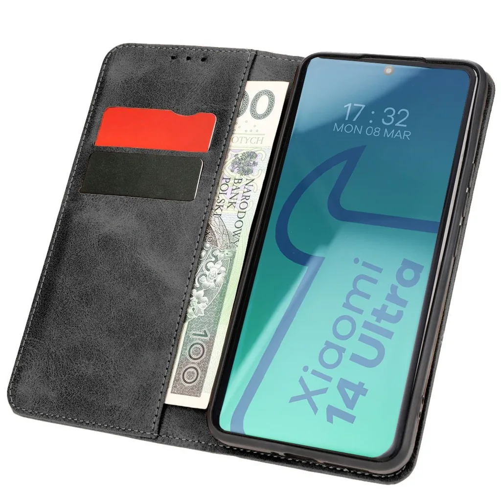 Knížkové pouzdro Bizon Case Pocket Pro Xiaomi 14 Ultra black