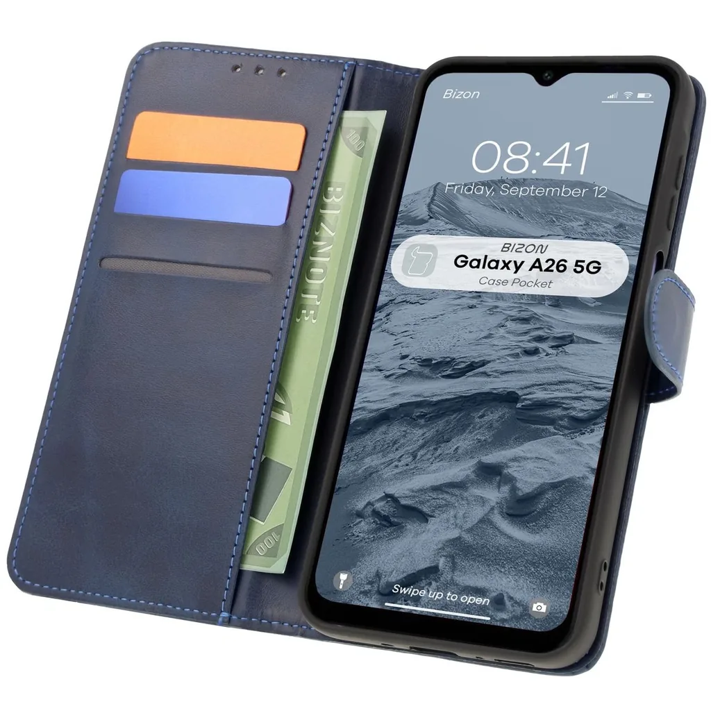 Kryt Bizon Case Pocket Samsung Galaxy A26 5G navy blue