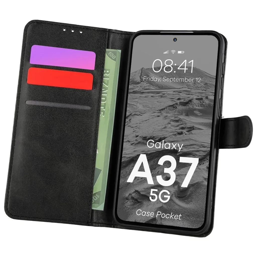 Kryt Bizon Case Pocket Samsung Galaxy A37 5G black