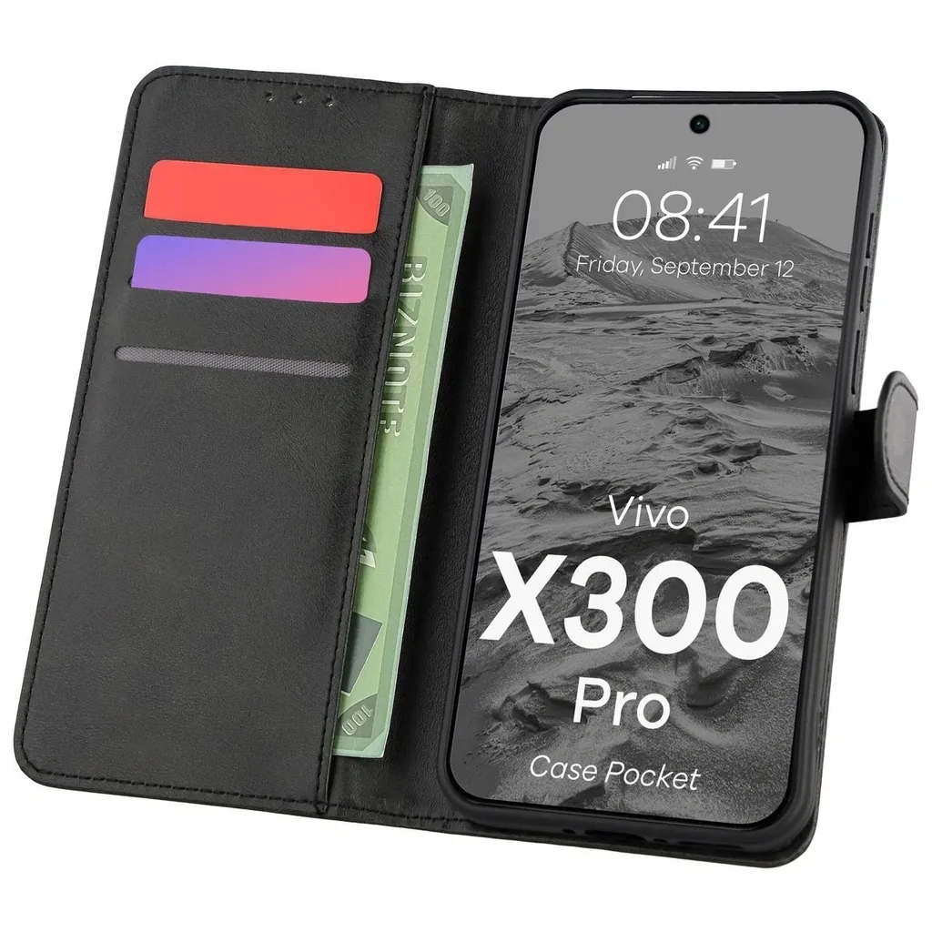 Kryt Bizon Case Pocket Vivo X300 Pro black