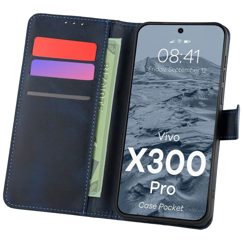 Kryt Bizon Case Pocket Vivo X300 Pro navy blue