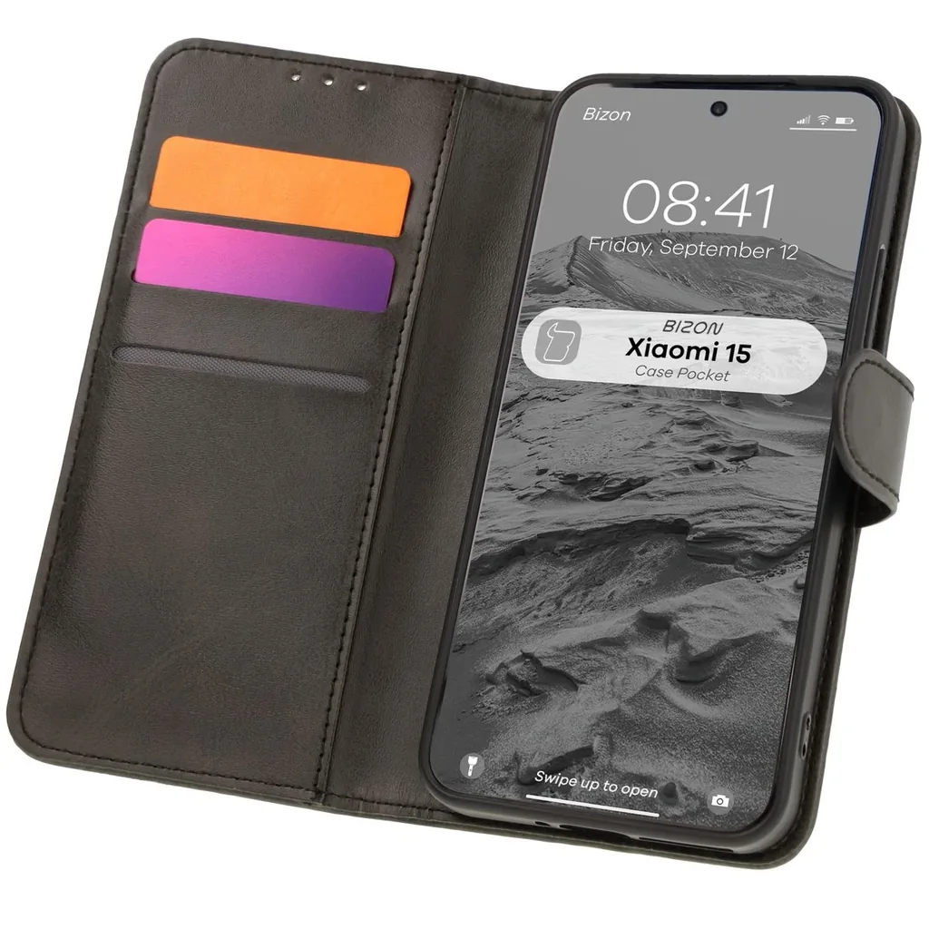 Kryt Bizon Case Pocket Xiaomi 15 black