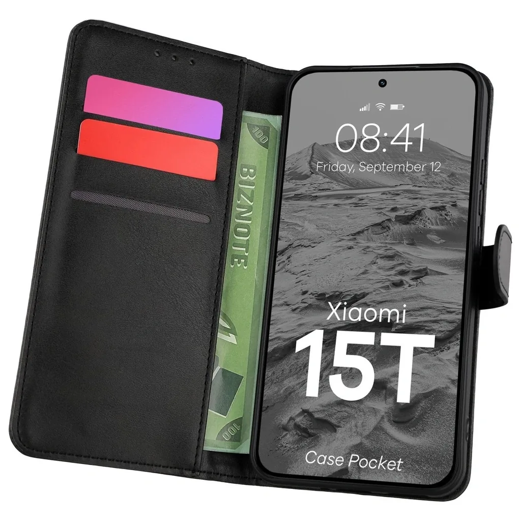 Kryt Bizon Case Pocket Xiaomi 15T black