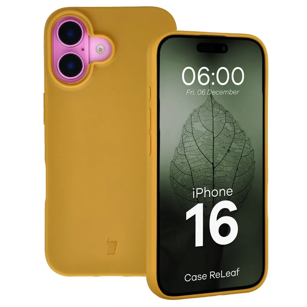 Kryt Bizon Case ReLeaf Apple iPhone 16 dark yellow