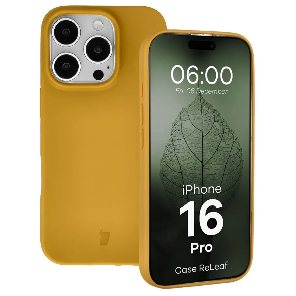 Kryt Bizon Case ReLeaf Apple iPhone 16 Pro dark yellow