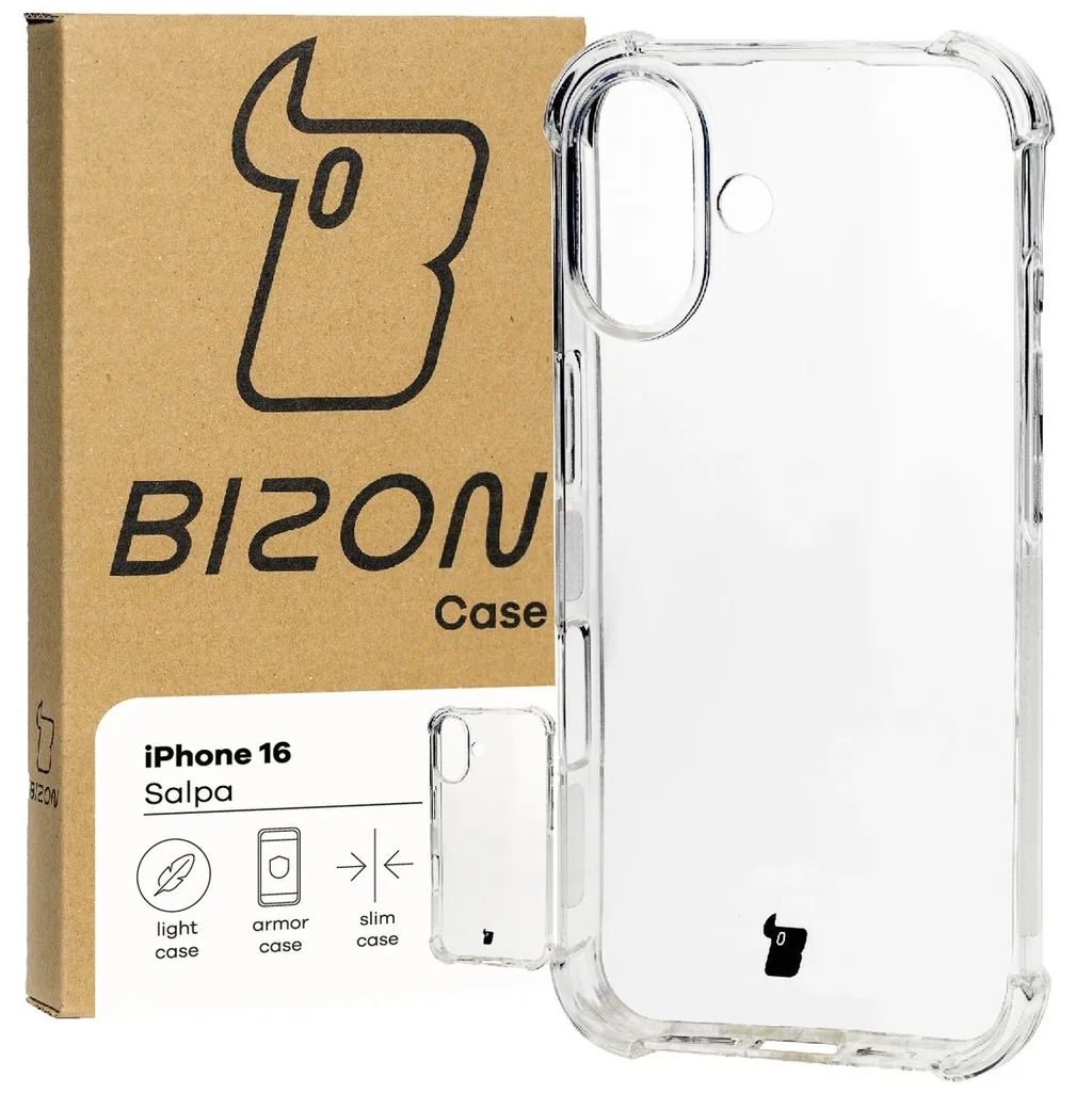 Kryt Bizon Case Salpa Apple iPhone 16 clear