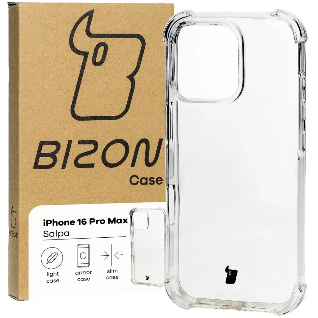 Kryt Bizon Case Salpa Apple iPhone 16 Pro Max clear