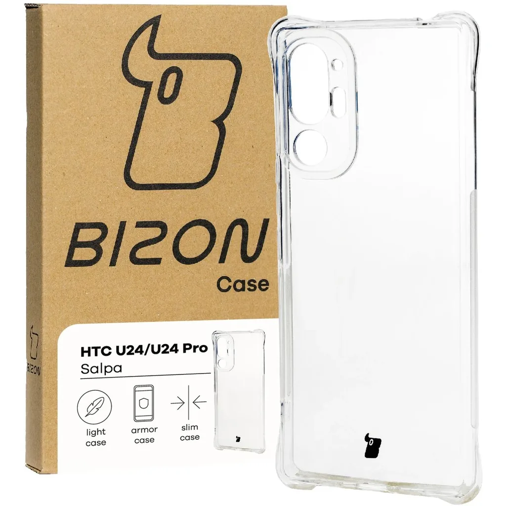 Kryt Bizon Case Salpa HTC U24 Pro clear