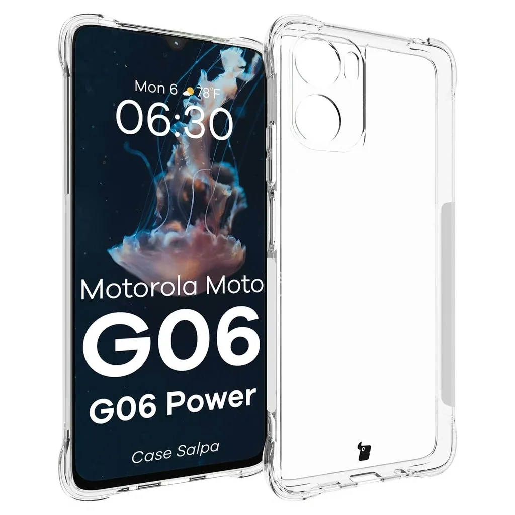 Kryt Bizon Case Salpa Motorola Moto G06 4G / G06 Power 4G clear