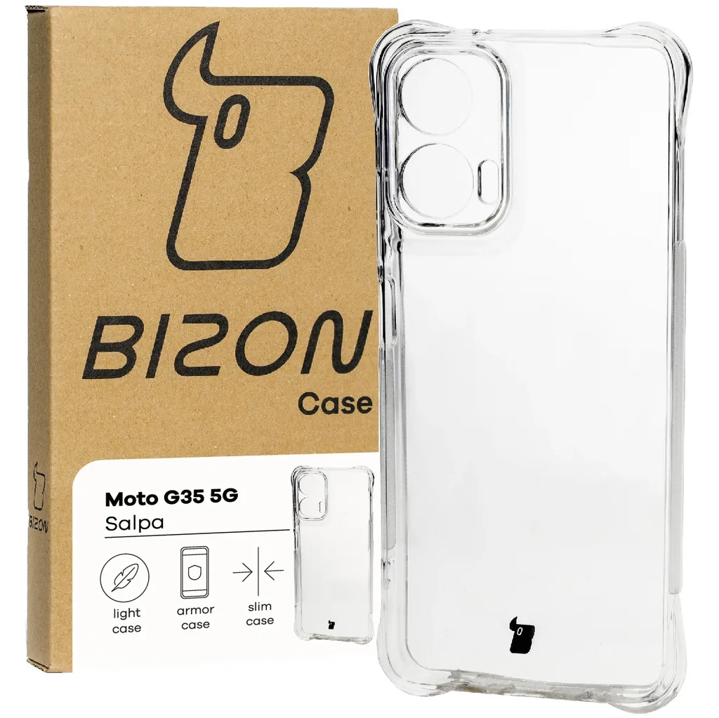 Kryt Bizon Case Salpa Motorola Moto G35 5G clear