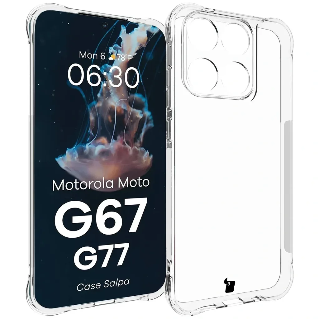 Kryt Bizon Case Salpa Motorola Moto G67 5G / G77 5G, clear