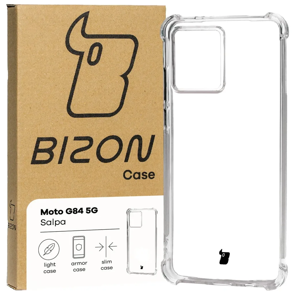 Kryt Bizon Case Salpa Motorola Moto G84 5G clear
