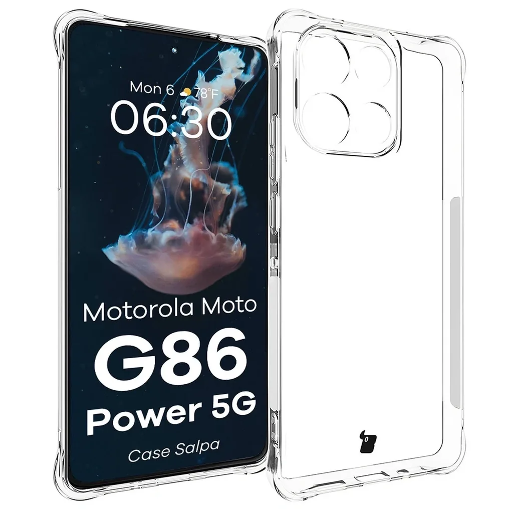 Kryt Bizon Case Salpa Motorola Moto G86 Power 5G clear