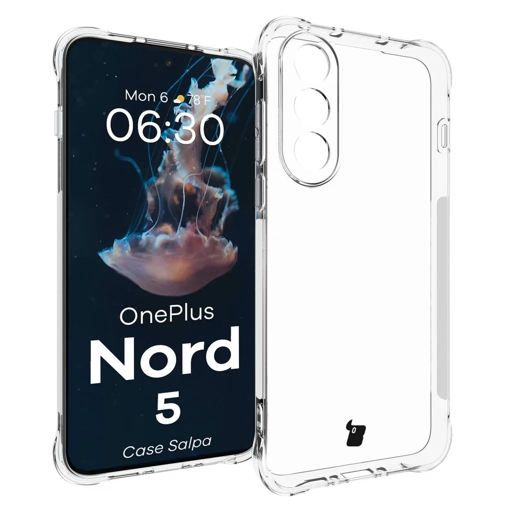 Kryt Bizon Case Salpa OnePlus Nord 5 clear