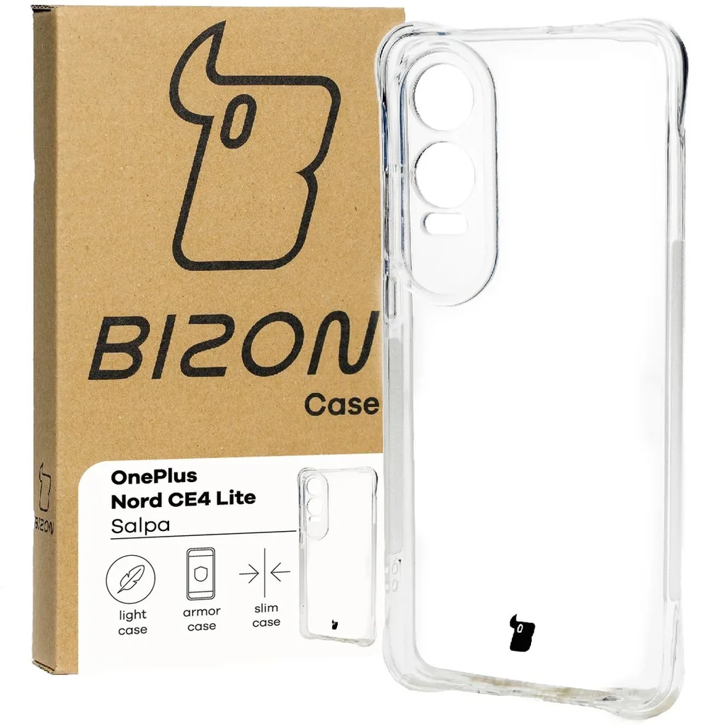 Kryt Bizon Case Salpa OnePlus Nord CE4 Lite 5G clear