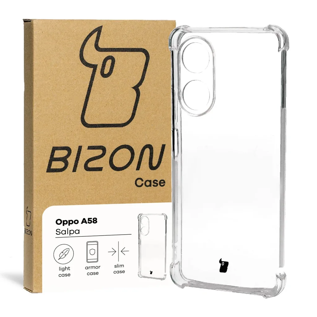 Kryt Bizon Case Salpa Oppo A58 4G clear