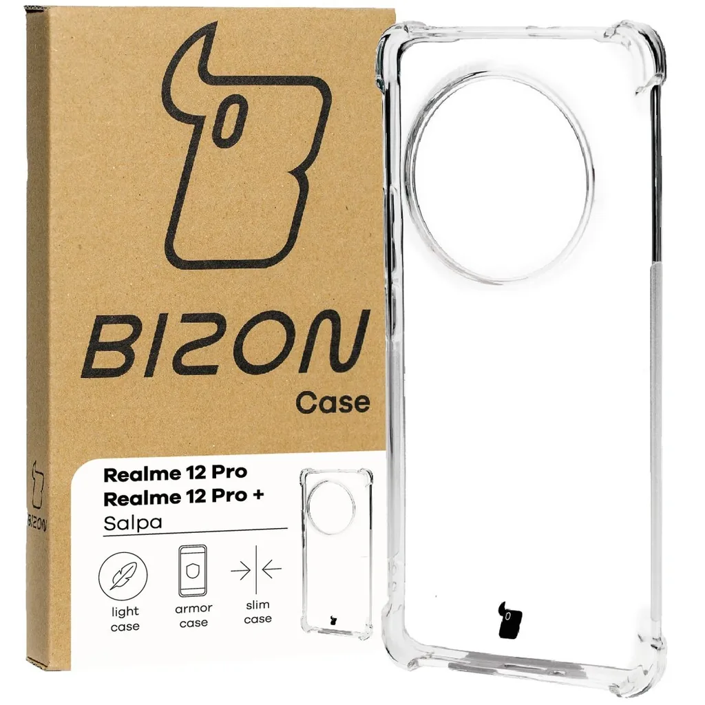 Kryt Bizon Case Salpa Realme 12 Pro/12 Pro+ clear