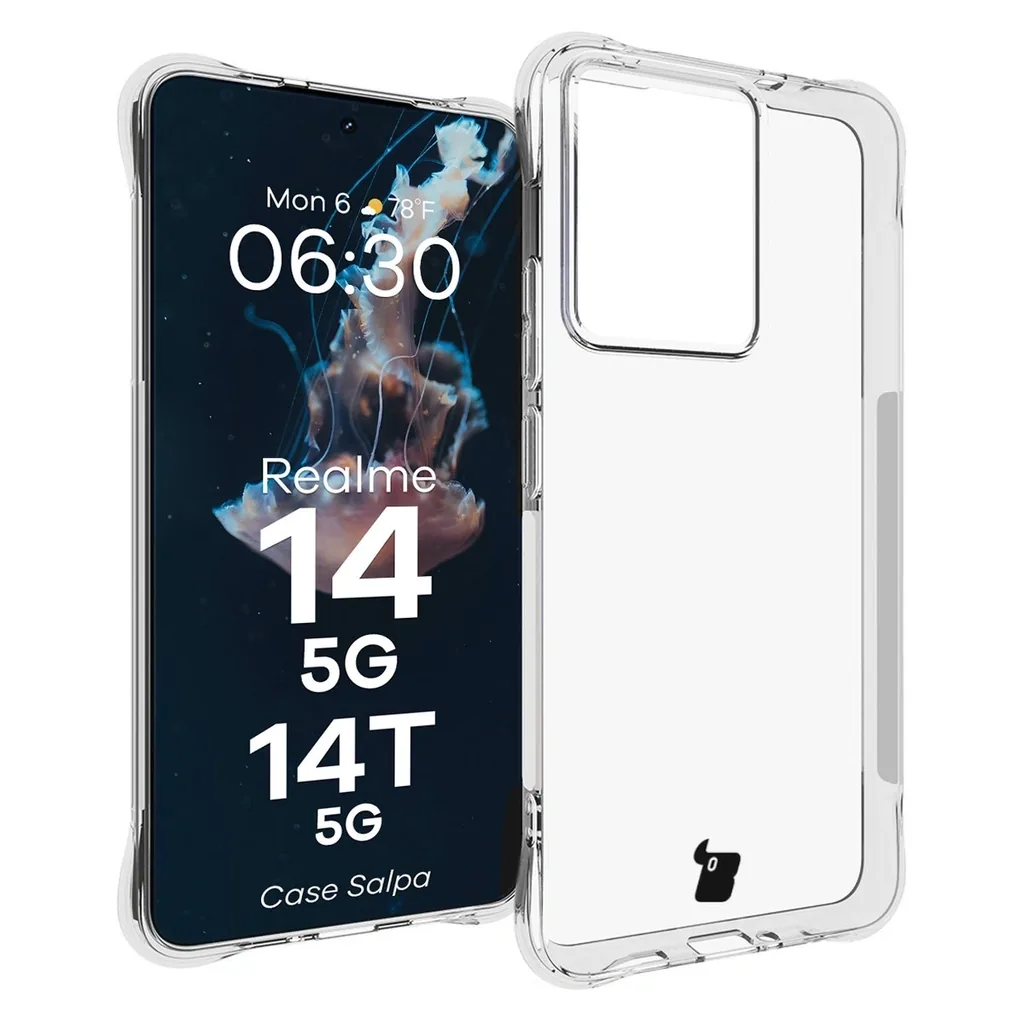 Kryt BIZON Case Salpa Realme 14 5G / 14T 5G clear