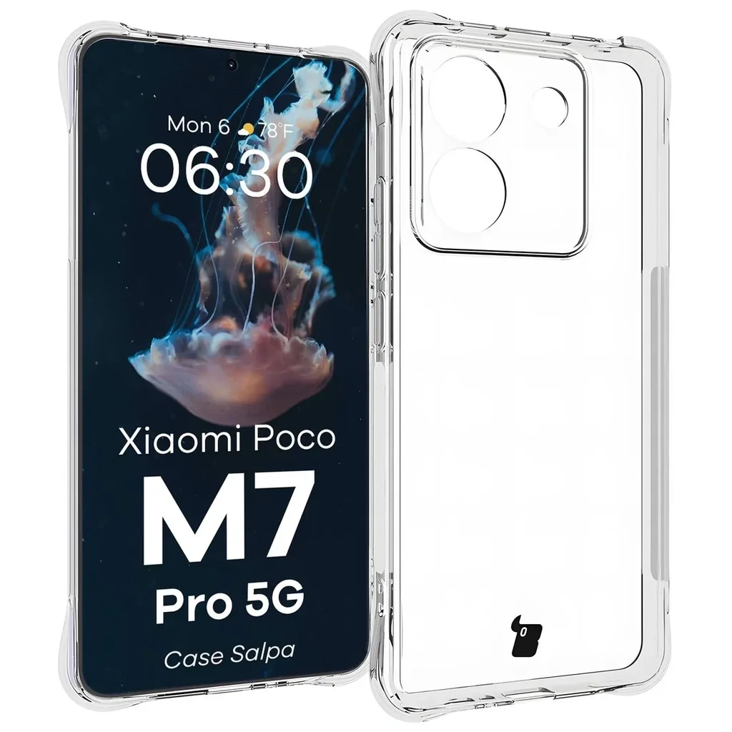 Kryt Bizon Case Salpa Xiaomi Poco M7 Pro 5G clear