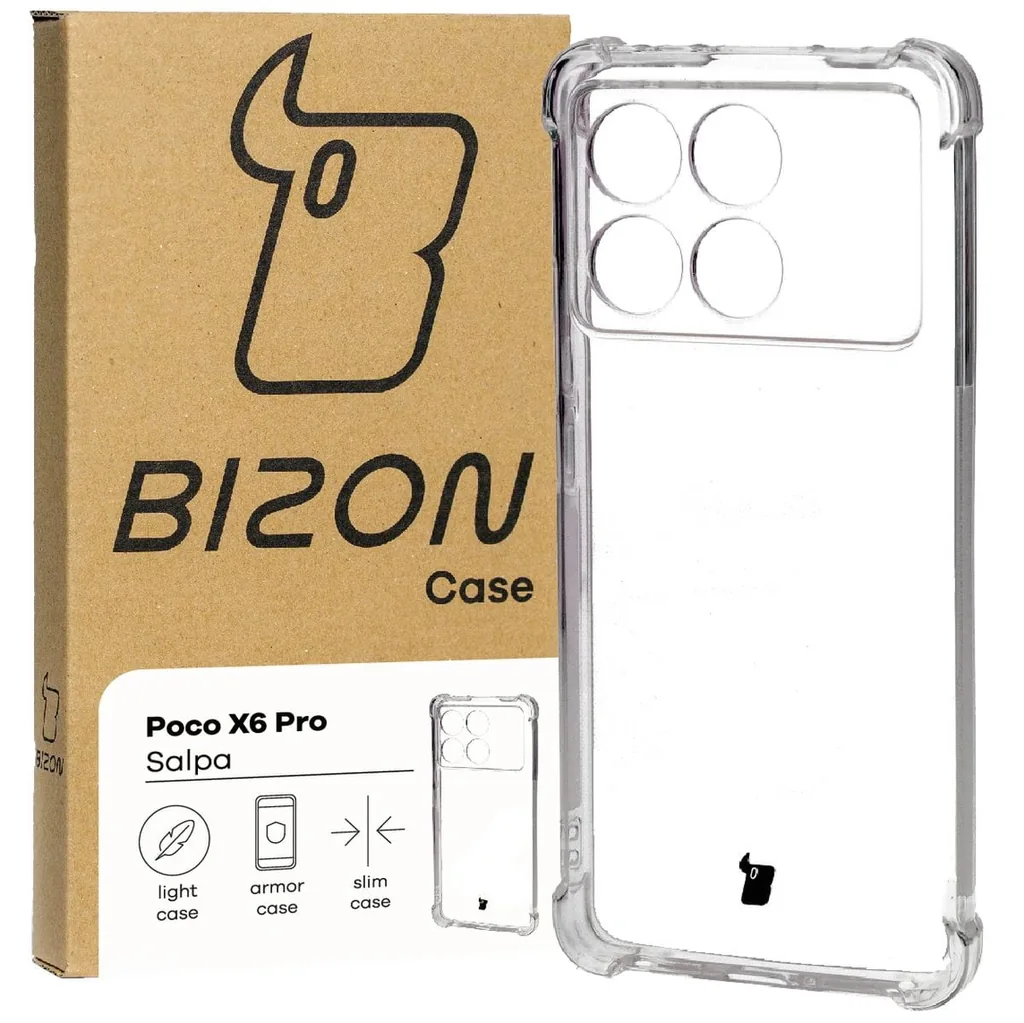Kryt Bizon Case Salpa Xiaomi Poco X6 Pro clear