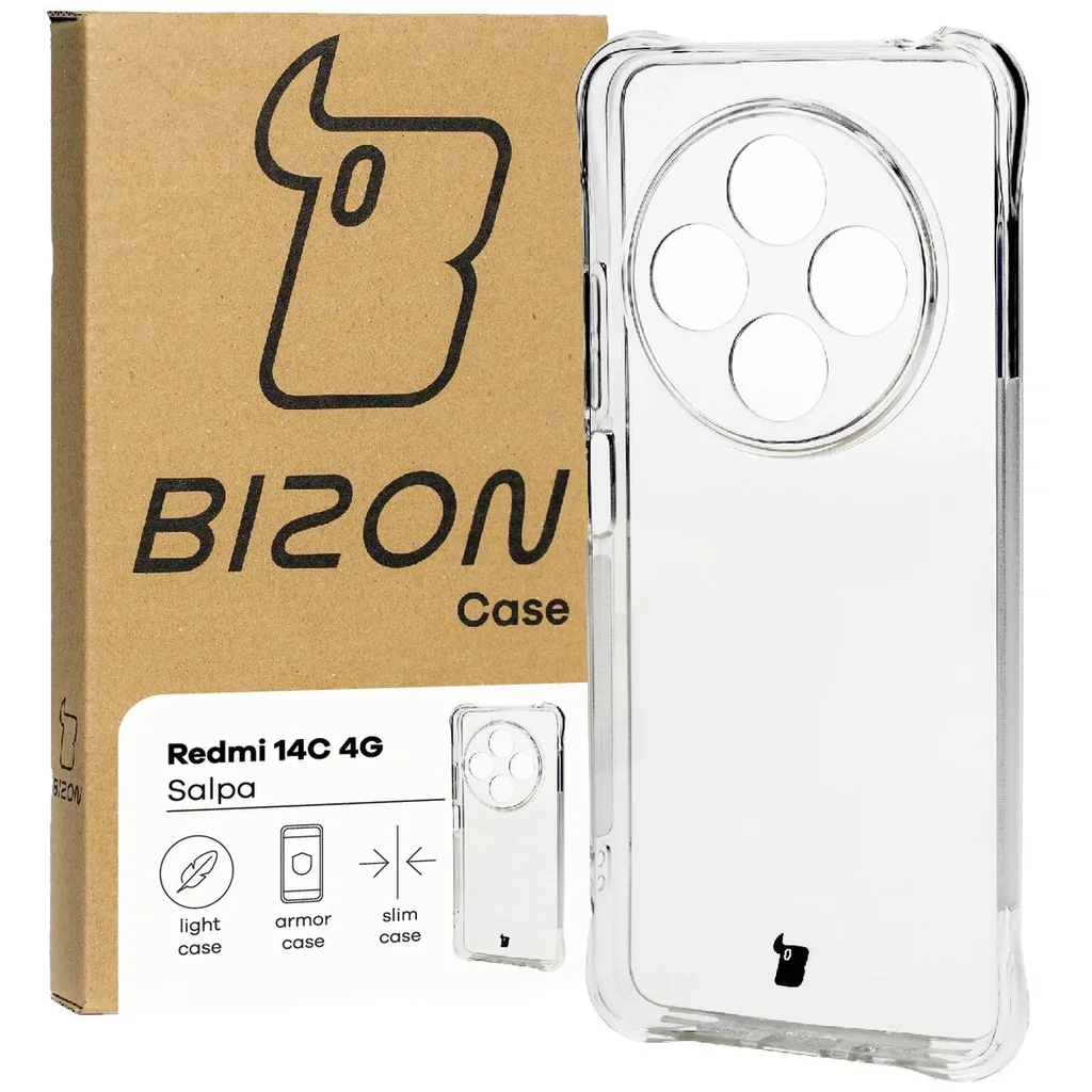 Kryt Bizon Case Salpa Xiaomi Redmi 14C 4G / POCO C75 clear