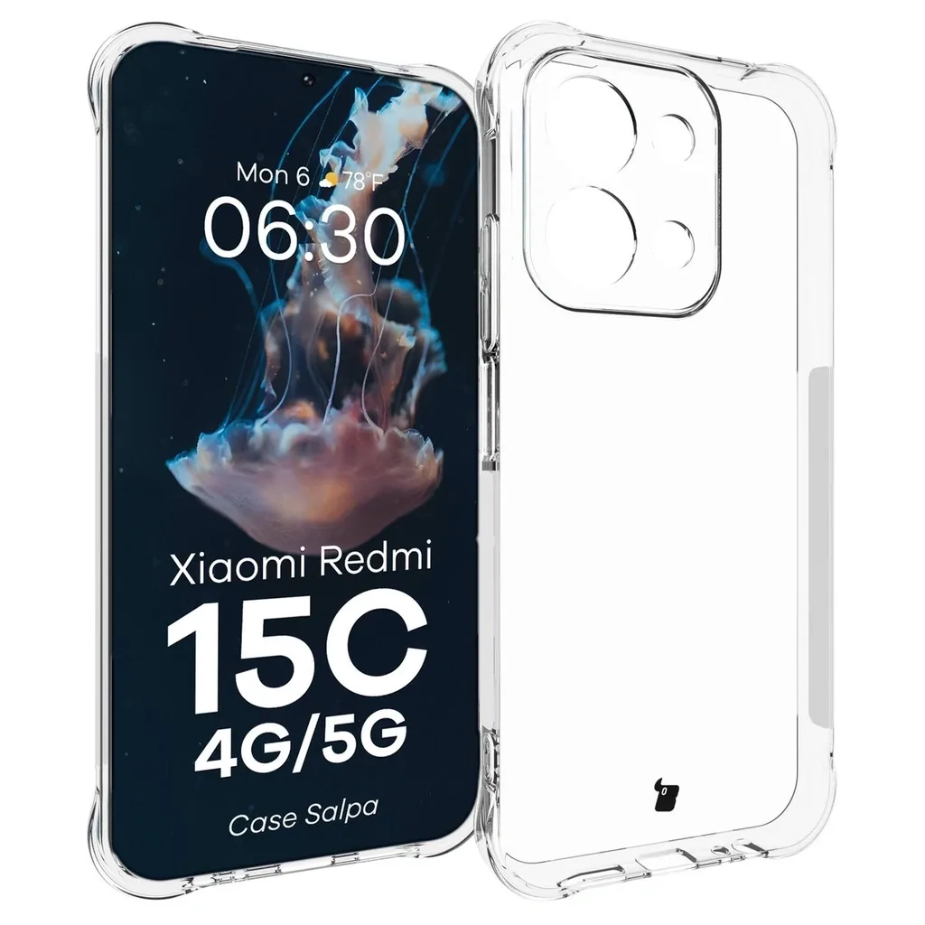 Kryt Bizon Case Salpa Xiaomi Redmi 15C 4G / 5G 173mm clear