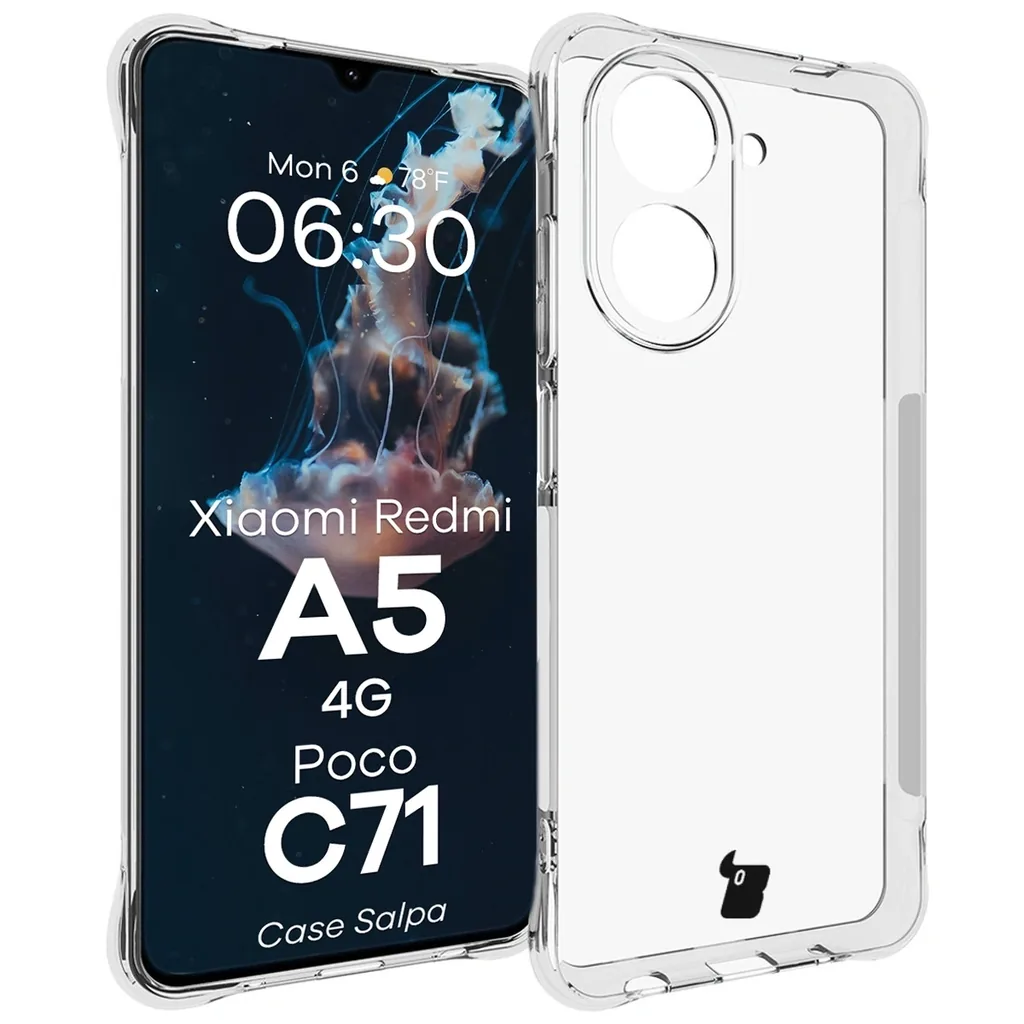 Kryt BIZON Case Salpa Xiaomi Redmi A5 4G / POCO C71 4G clear