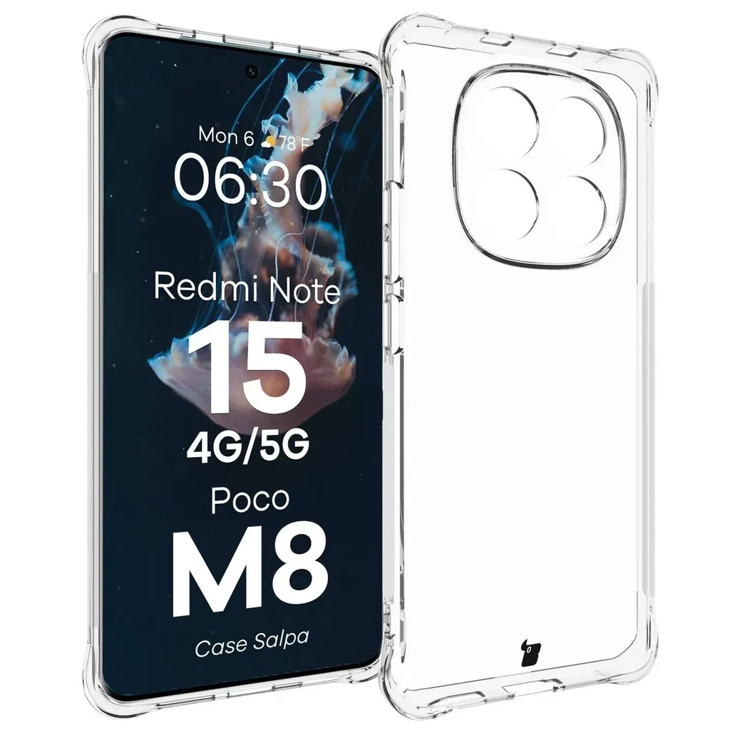 Kryt Bizon Case Salpa Xiaomi Redmi Note 15 / POCO M8 5G clear
