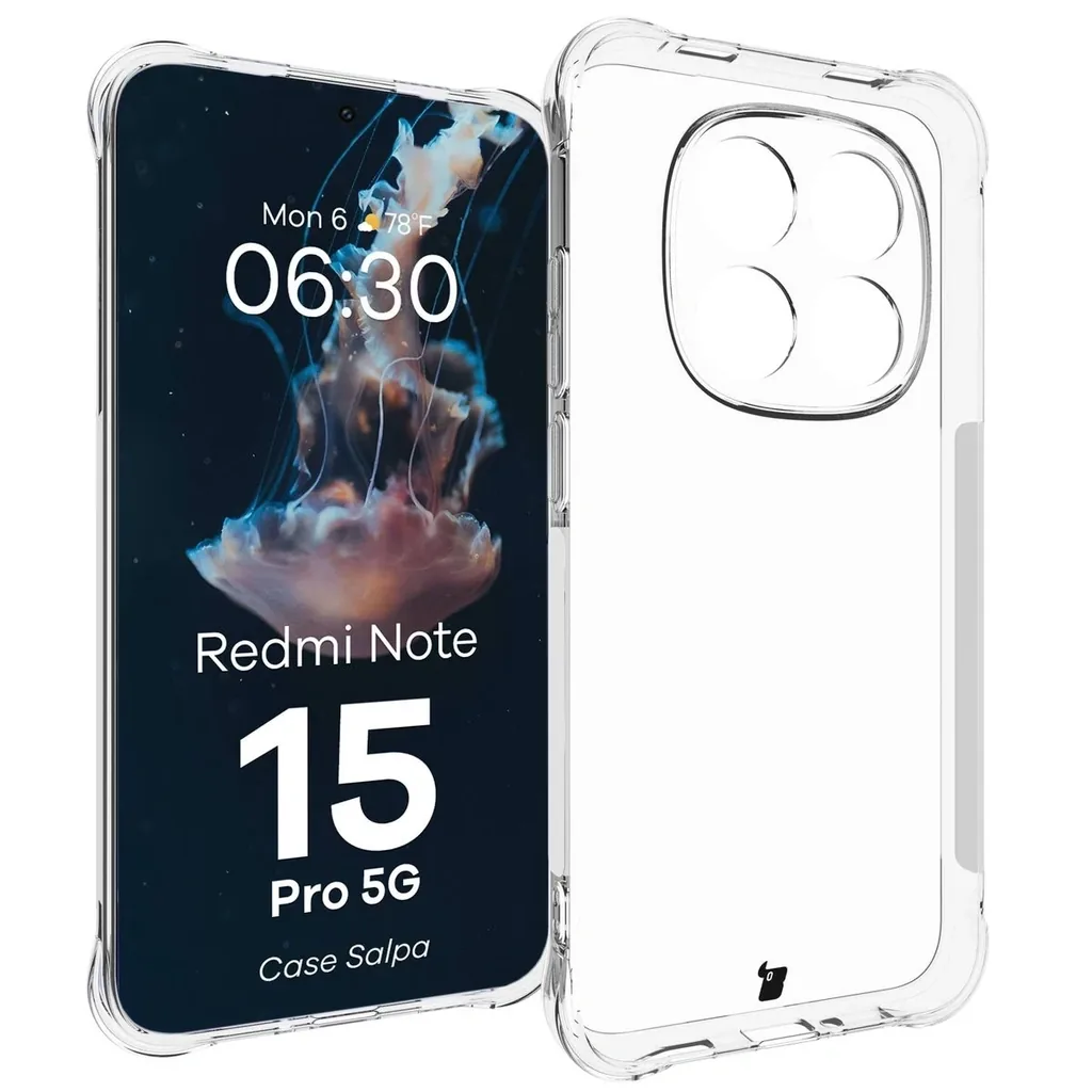 Kryt Bizon Case Salpa Xiaomi Redmi Note 15 Pro 5G clear