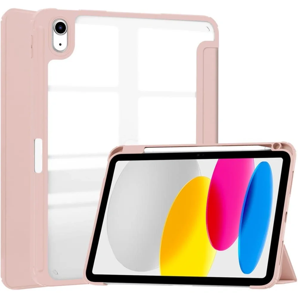 Kryt Bizon Case Tab Clear Matt Apple iPad 10.9" 2022 / 11" 2025 rose gold