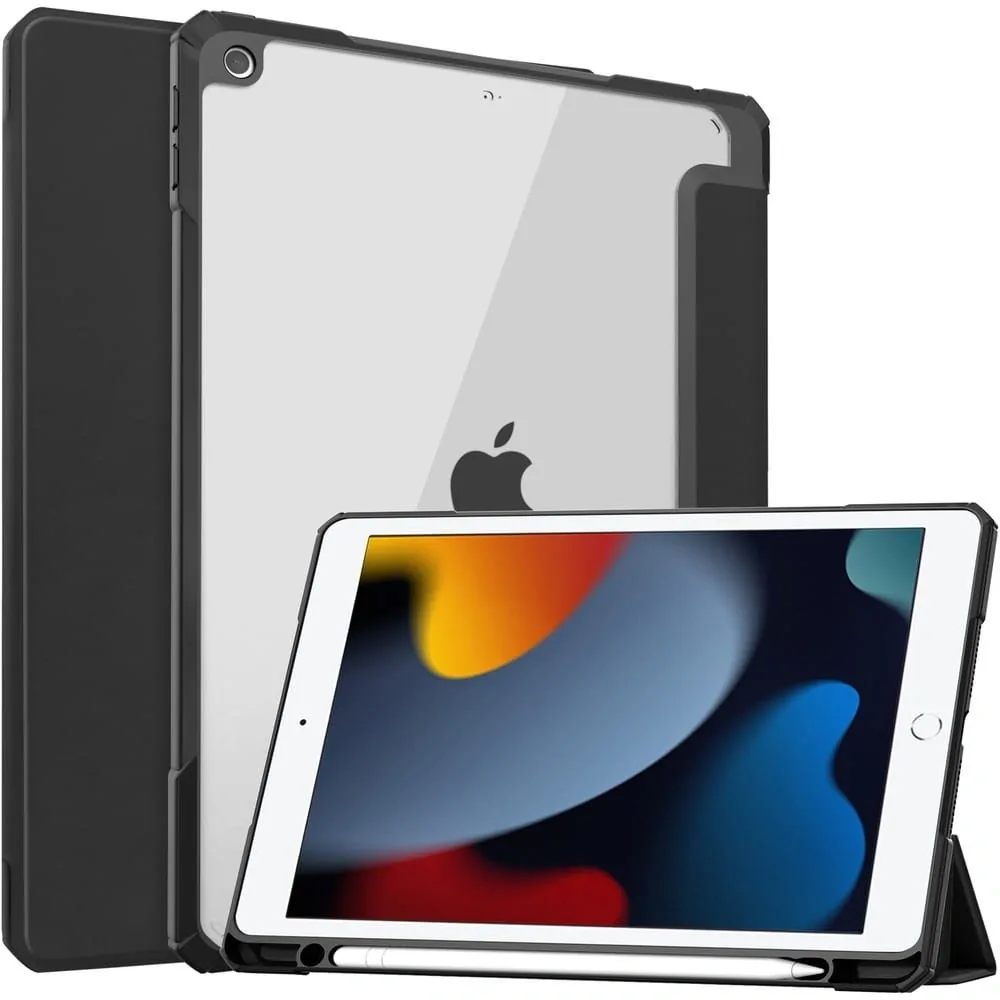 Kryt Bizon Case Tab Clear Matt Apple iPad 9/8/7 10.2 2021/2020/2019 black
