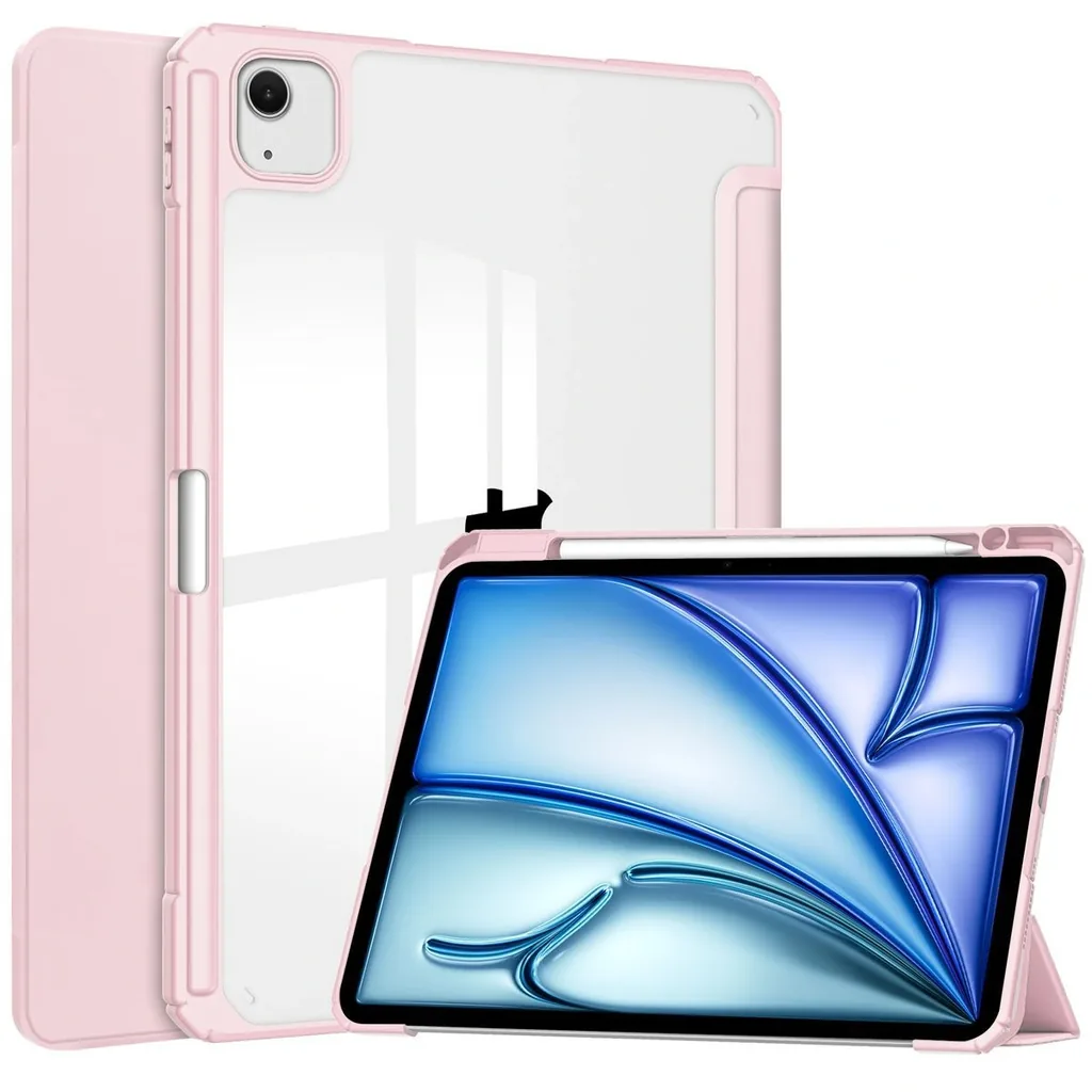 Kryt Bizon Case Tab Clear Matt Apple iPad Air 13" 2024 pink
