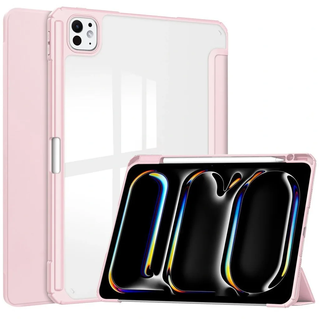 Kryt Bizon Case Tab Clear Matt Apple iPad Pro 11" 5 gen. 2024 pink