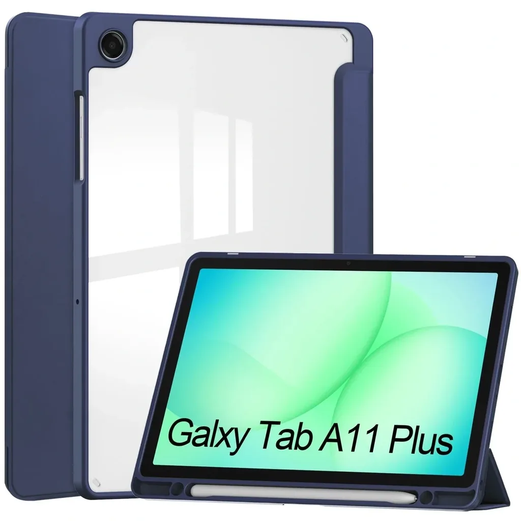 Kryt Bizon Case Tab Clear Matt Samsung Galaxy Tab A11+ Plus / A9+ Plus navy blue