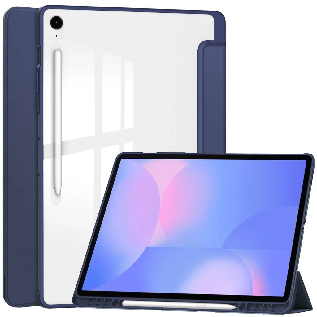 Kryt Bizon Case Tab Clear Matt Samsung Galaxy Tab S10 FE+ Plus navy blue
