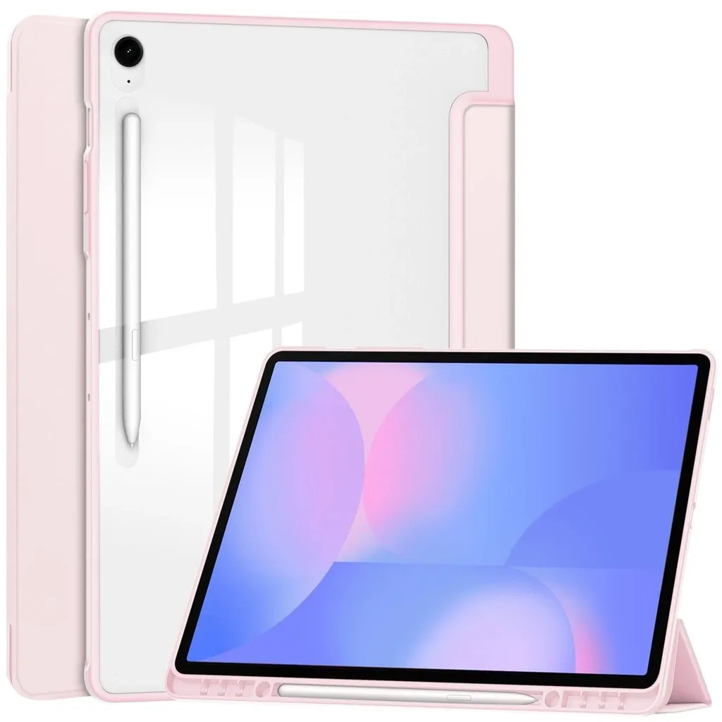 Kryt Bizon Case Tab Clear Matt Samsung Galaxy Tab S10 FE+ Plus pink