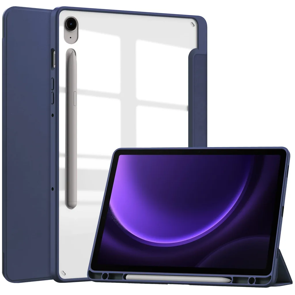 Kryt Bizon Case Tab Clear Matt Samsung Galaxy Tab S9 / S9 FE navy blue